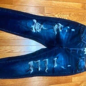 Wax jeans distressed in excellent condition